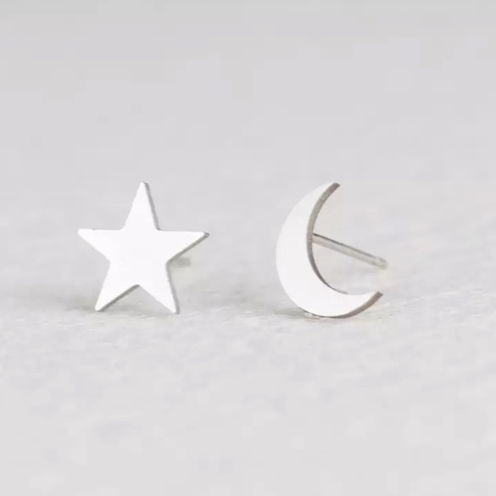 Star and moon earrings 3 for $15